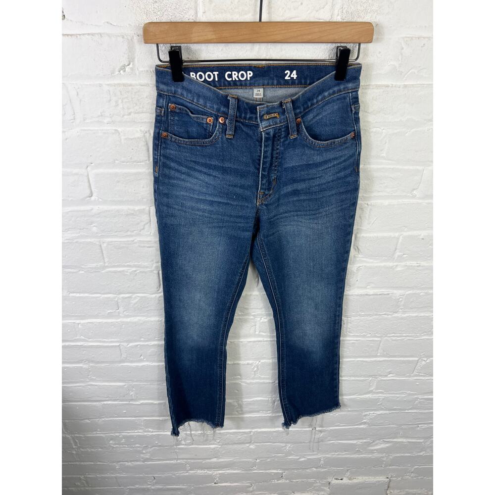 J. Crew Women's 9" Billie Demi-Bootcut Leg Cropped Jeans Denim Blue Size 24 - Picture 3 of 8